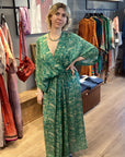 Brenda Silk Wrap Dress No 114. One-Size