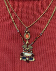 Noble Wine Set, Garnet Necklace. No:582.