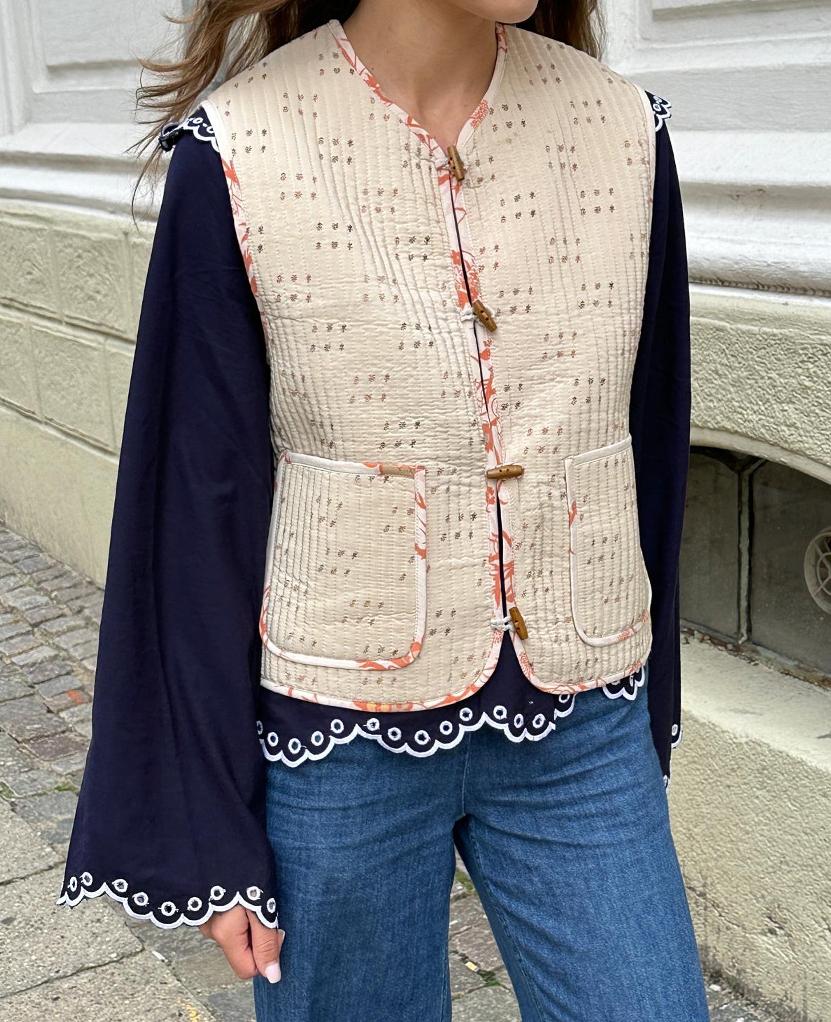 Amalie Silk Vest - No. 156 OneSize