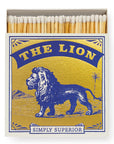 Archivist Square Matchbox - Gold Lion