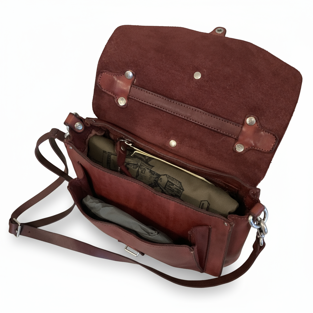 PORZIA Crossbody. Cow Leather. Strass/Fiori. Burgundy X2876 C4036.
