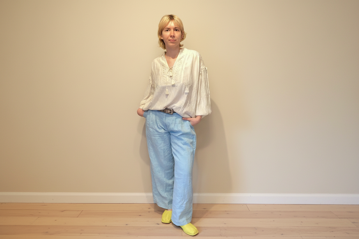 THING-dk. Pants, Sky  (7142)