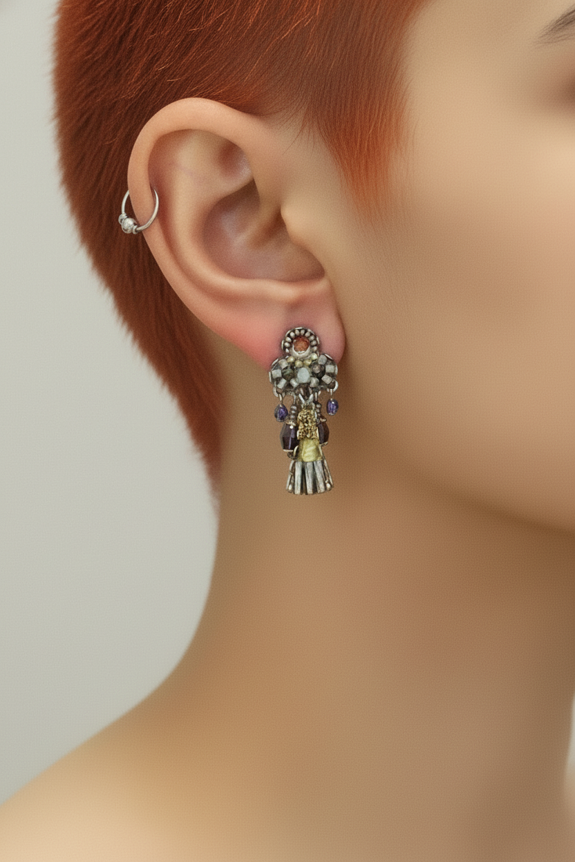 Shivering Moonlight Set, Halo Earrings. No: 284 H.