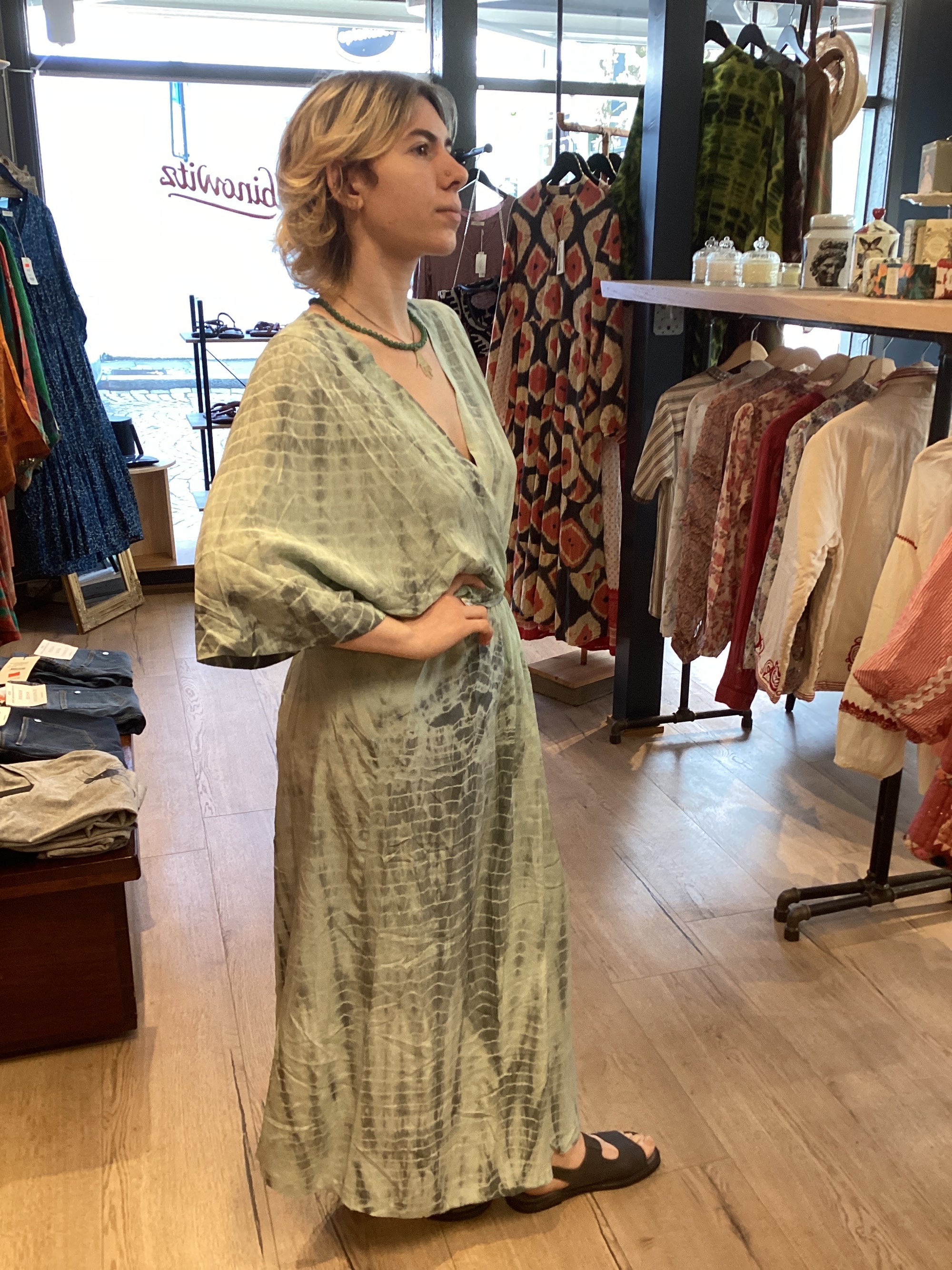 Brenda Silk Wrap Dress No 259 One-Size