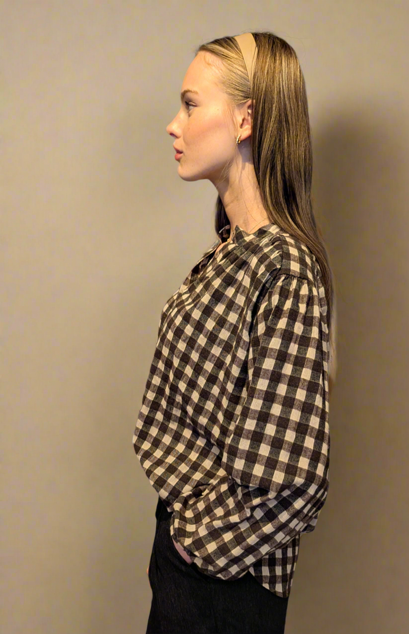 Rebecca Blouse - Bourgogne Chocolat