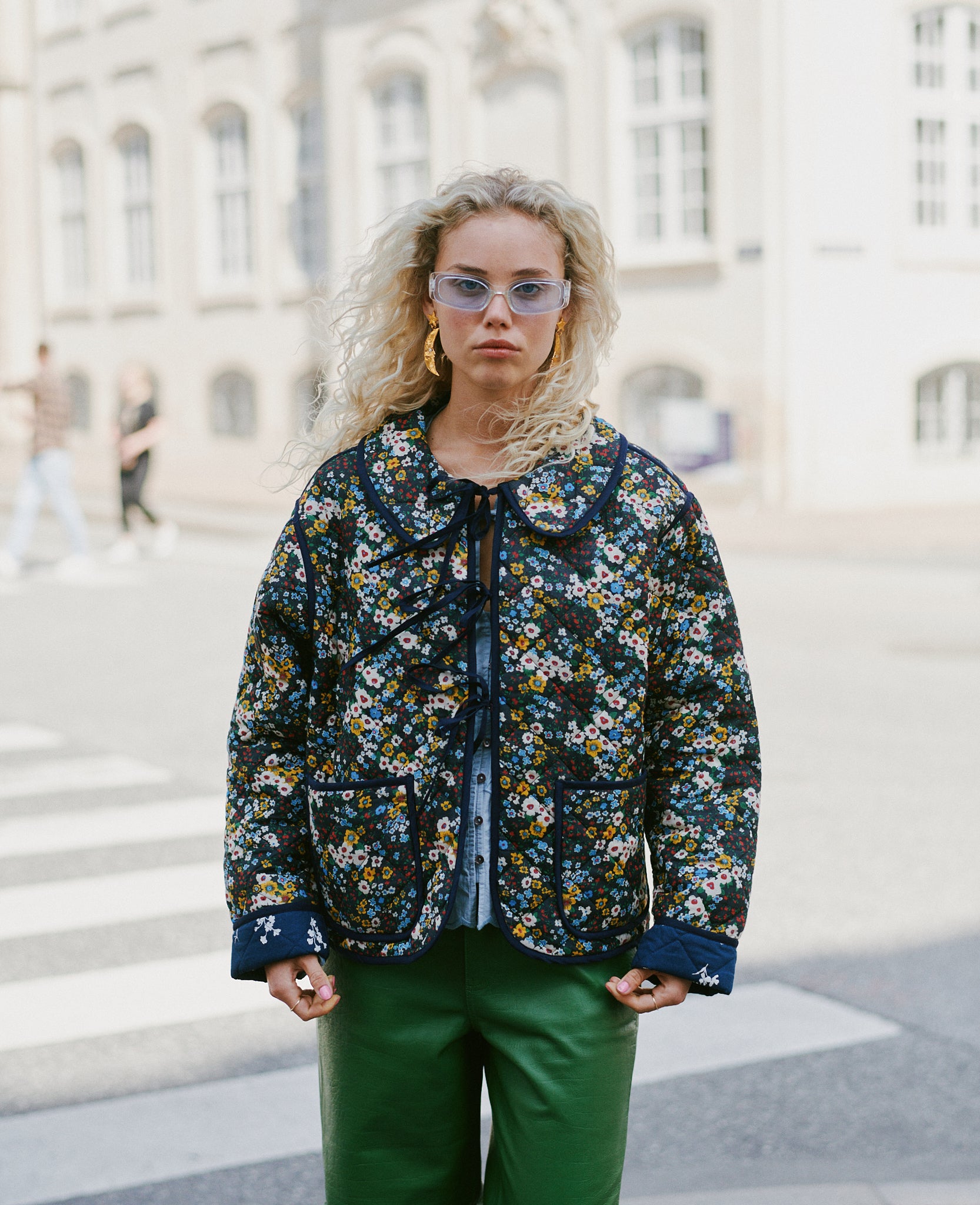 Daniella Jacket, Wine Ditsy One-Size