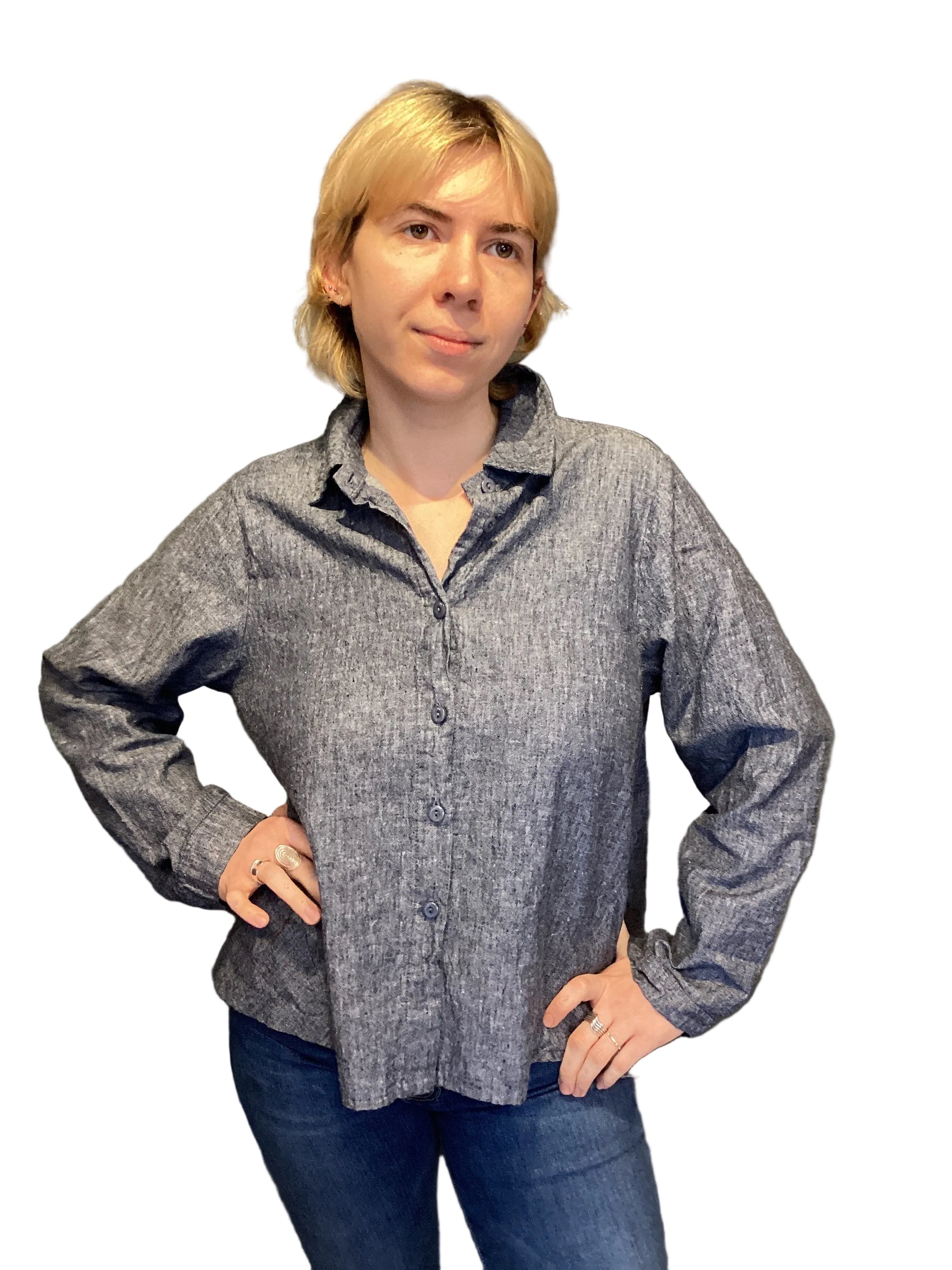 THING-dk.Shirt. Color:Blue(7176)