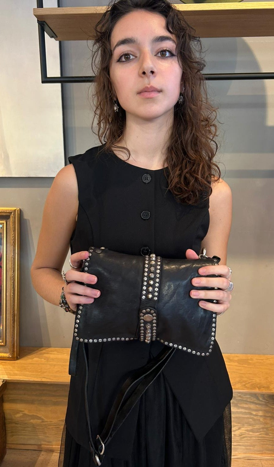Betulla Cross-Body Bag, Black