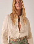 Virginia Blouse. Ivory Whisper