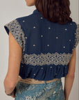 Karina Sleeveless Shirt - Deep River