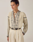 Noemi Blouse - Patchwork Notes