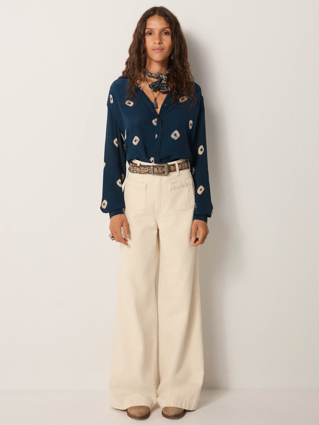 Aria Blouse - Eclipse Lapislazuli