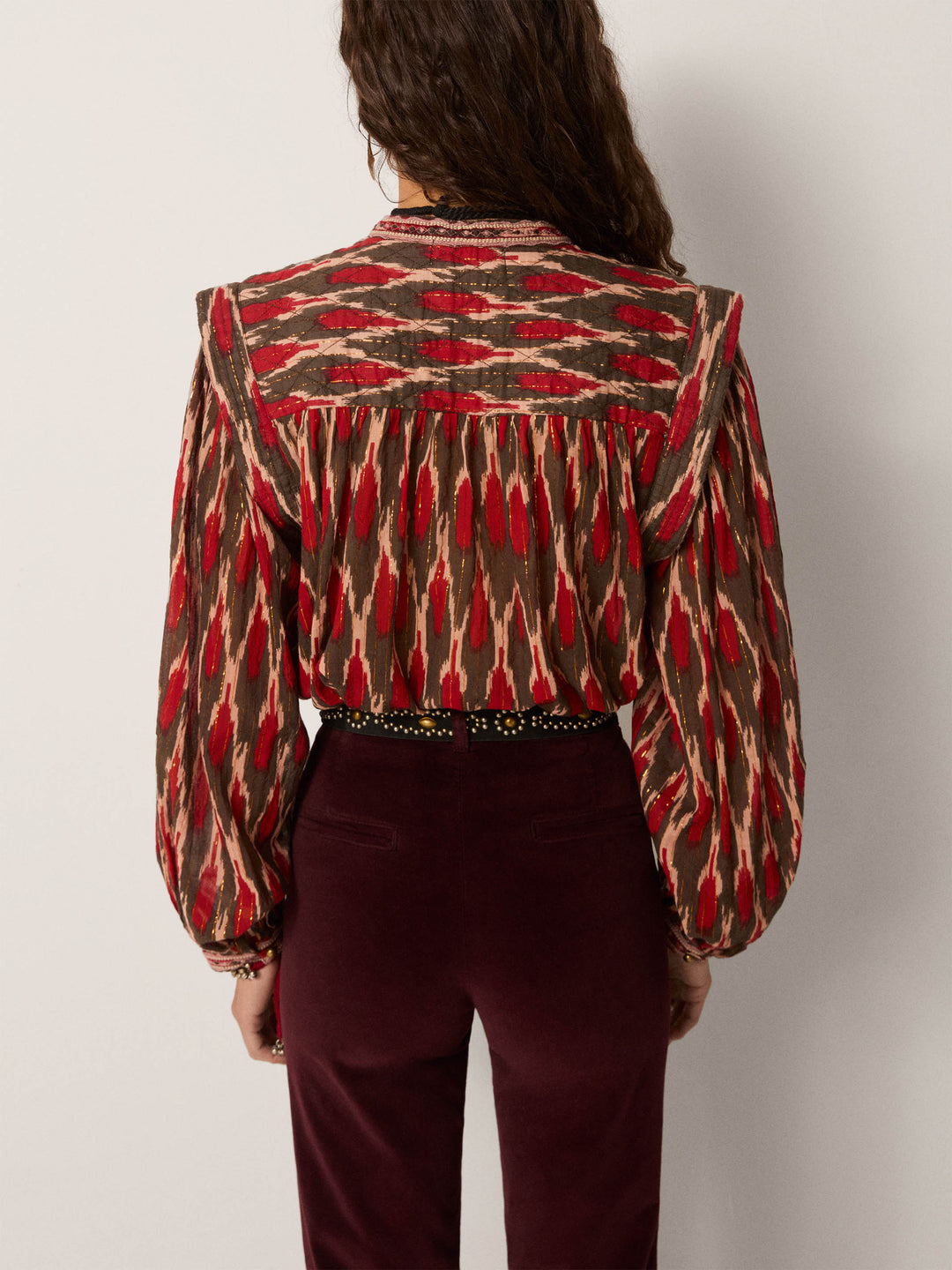 Etta Blouse - Bonfire Volcano