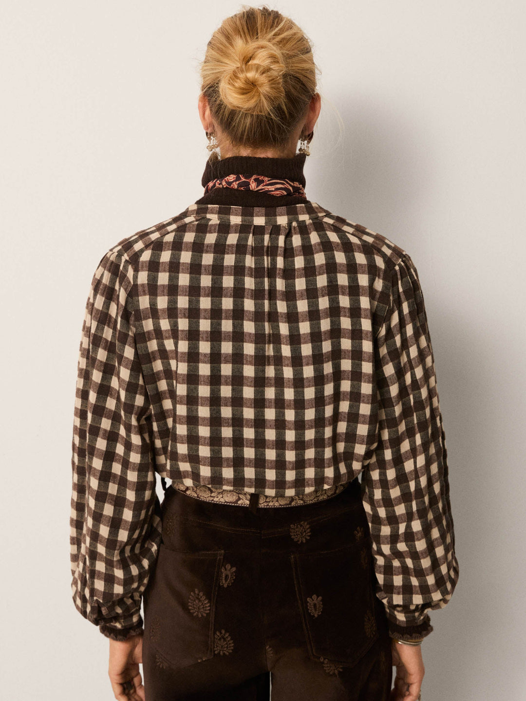 Rebecca Blouse - Bourgogne Chocolat