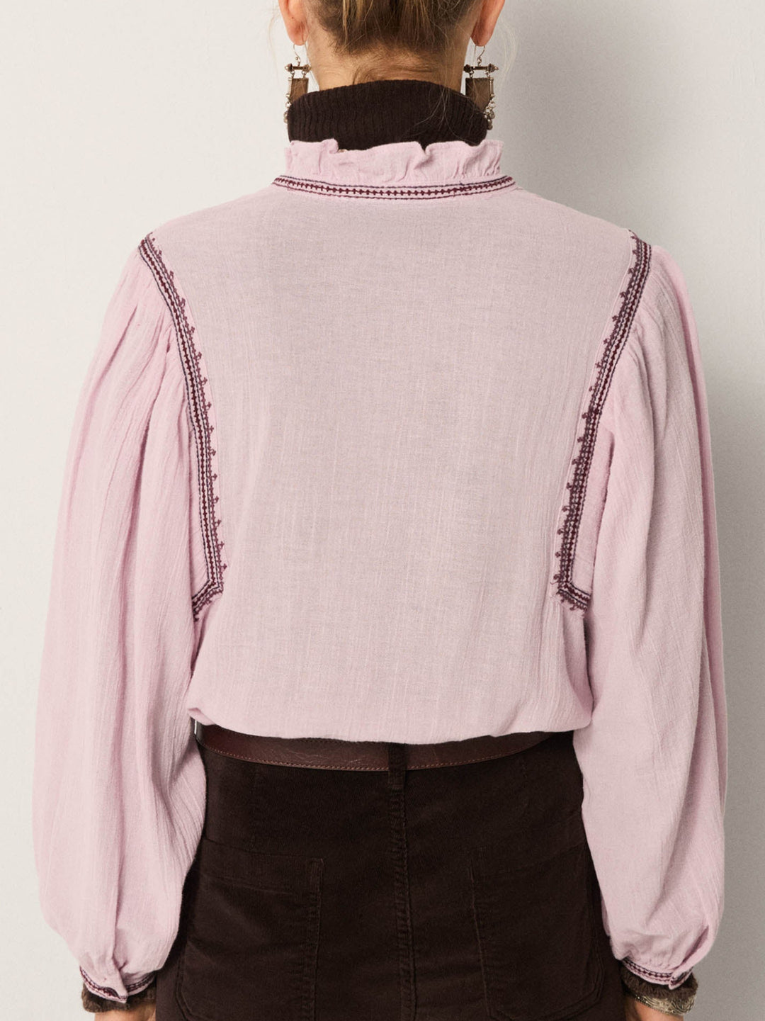 Lila Blouse - Lavender Purple Rain