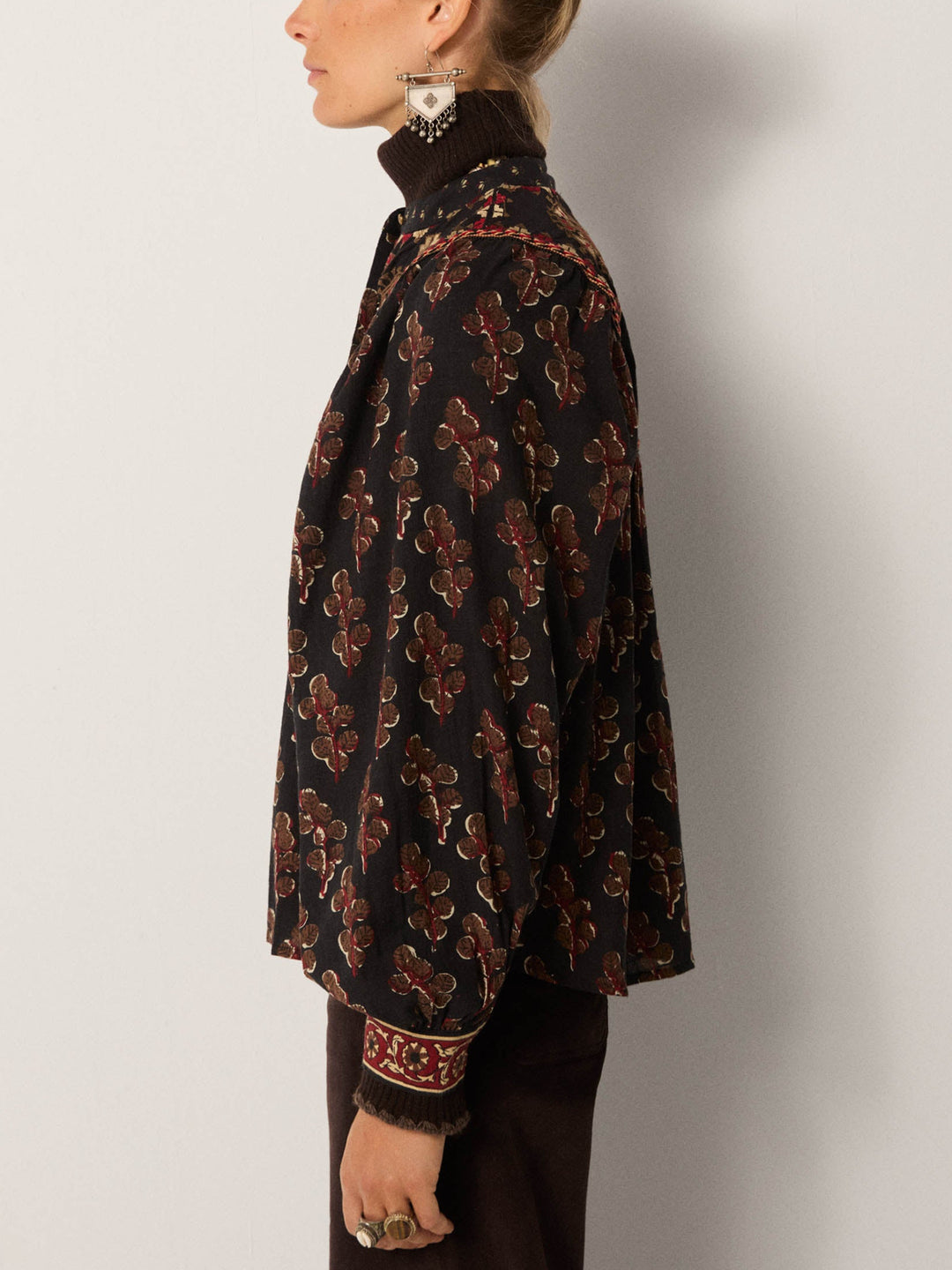 Scarlet Blouse - Cocora Black Coffee