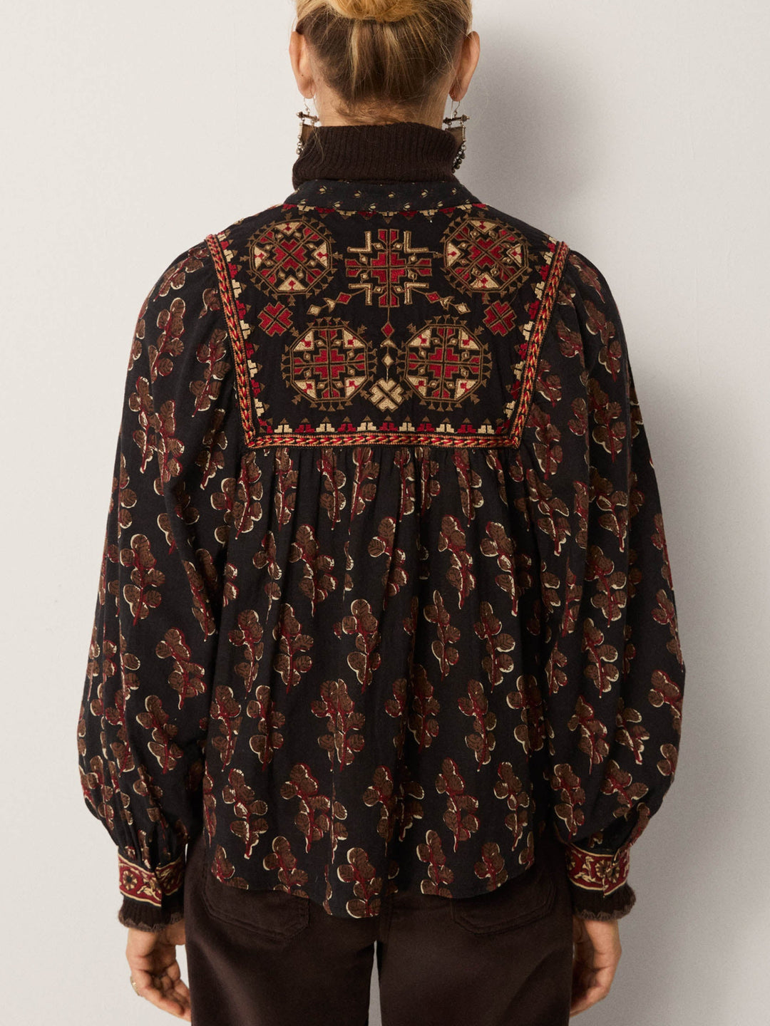 Scarlet Blouse - Cocora Black Coffee
