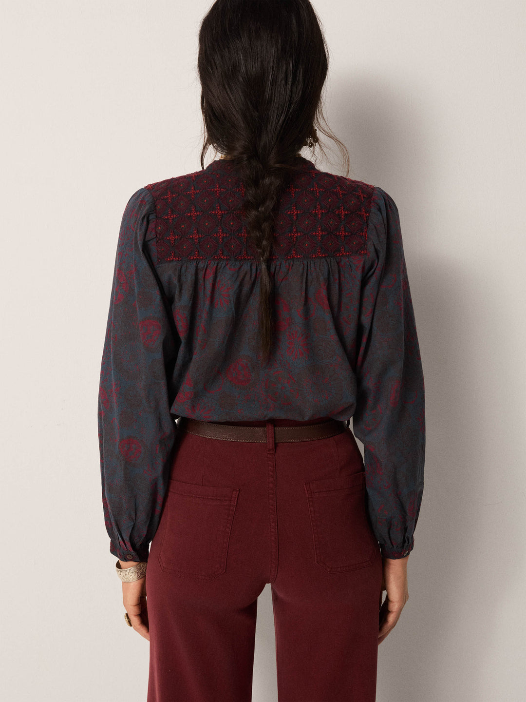 Charlotte Blouse - Medusa Deep Blue