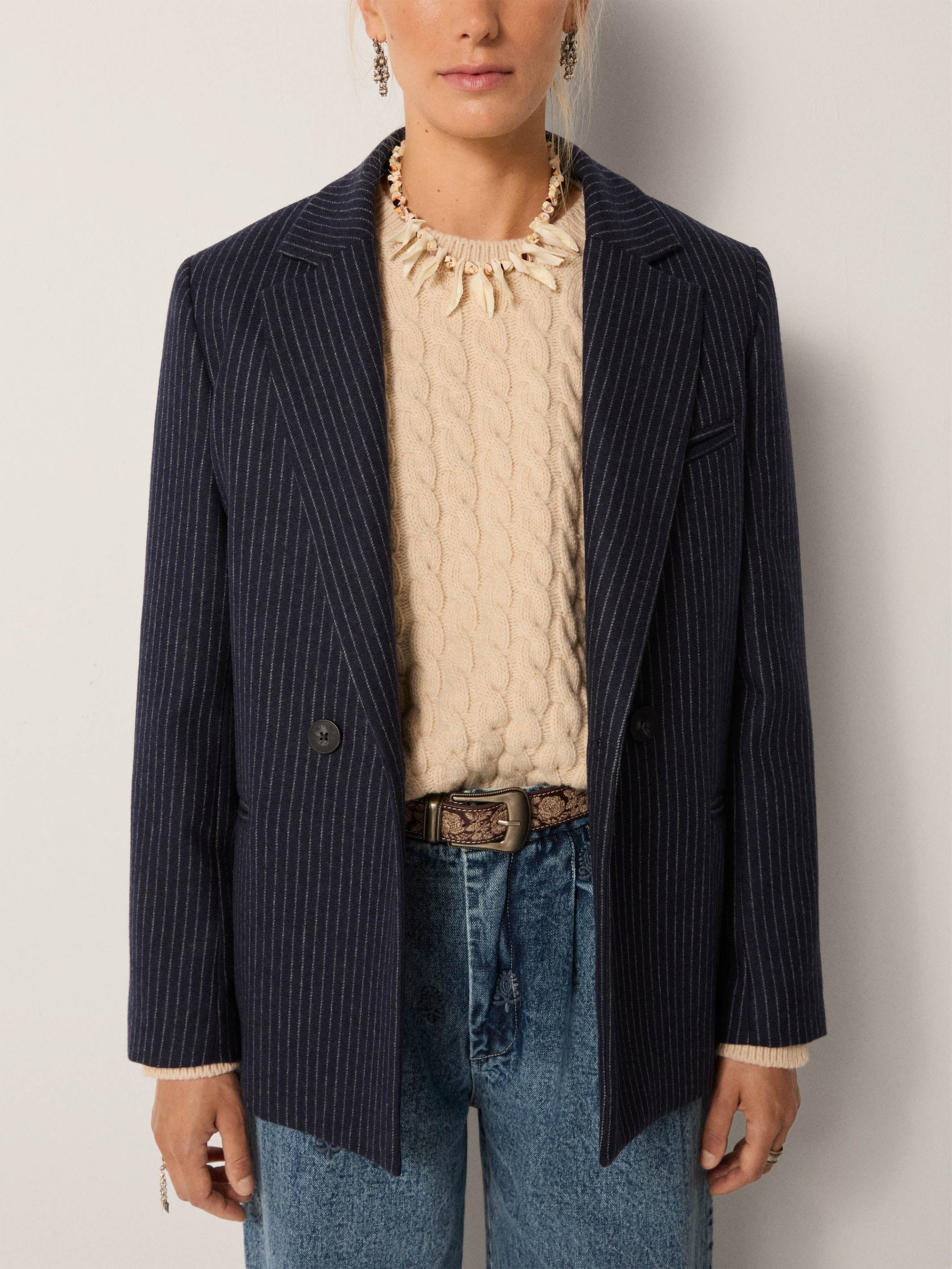 Jackie Blazer - Navy Note