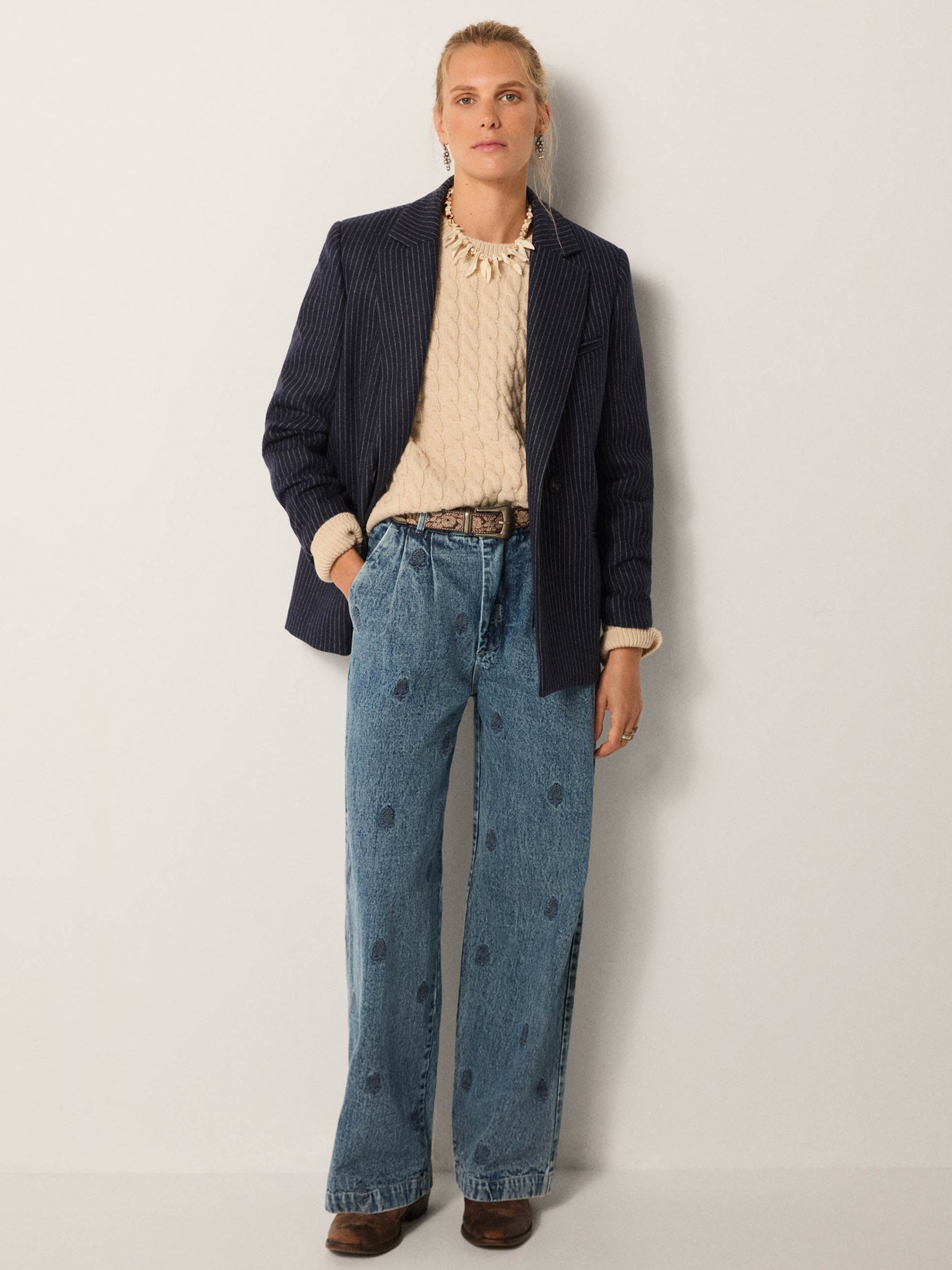 Jackie Blazer - Navy Note