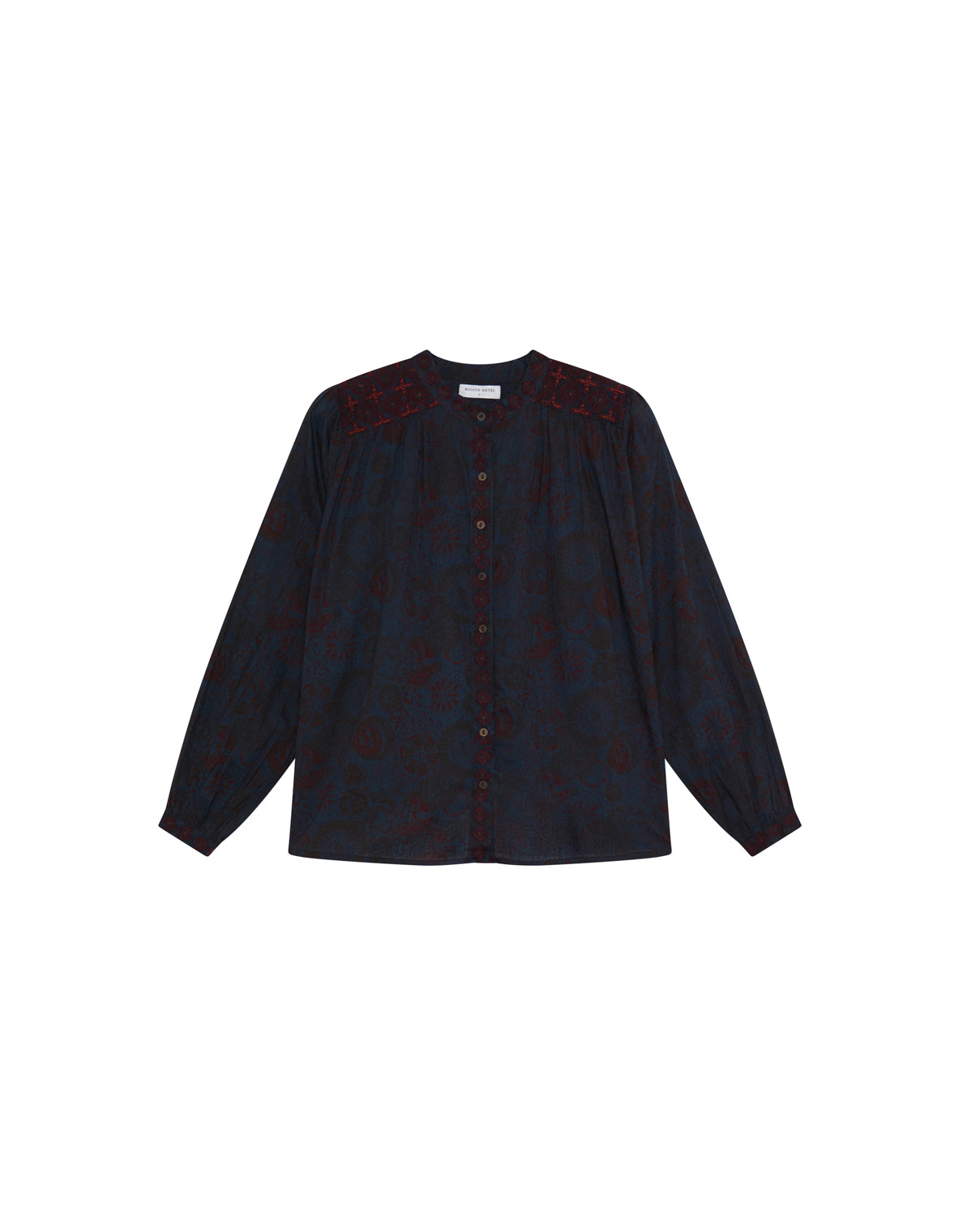 Charlotte Blouse - Medusa Deep Blue