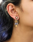 Small Earrings Gold Totem Set, Sacra