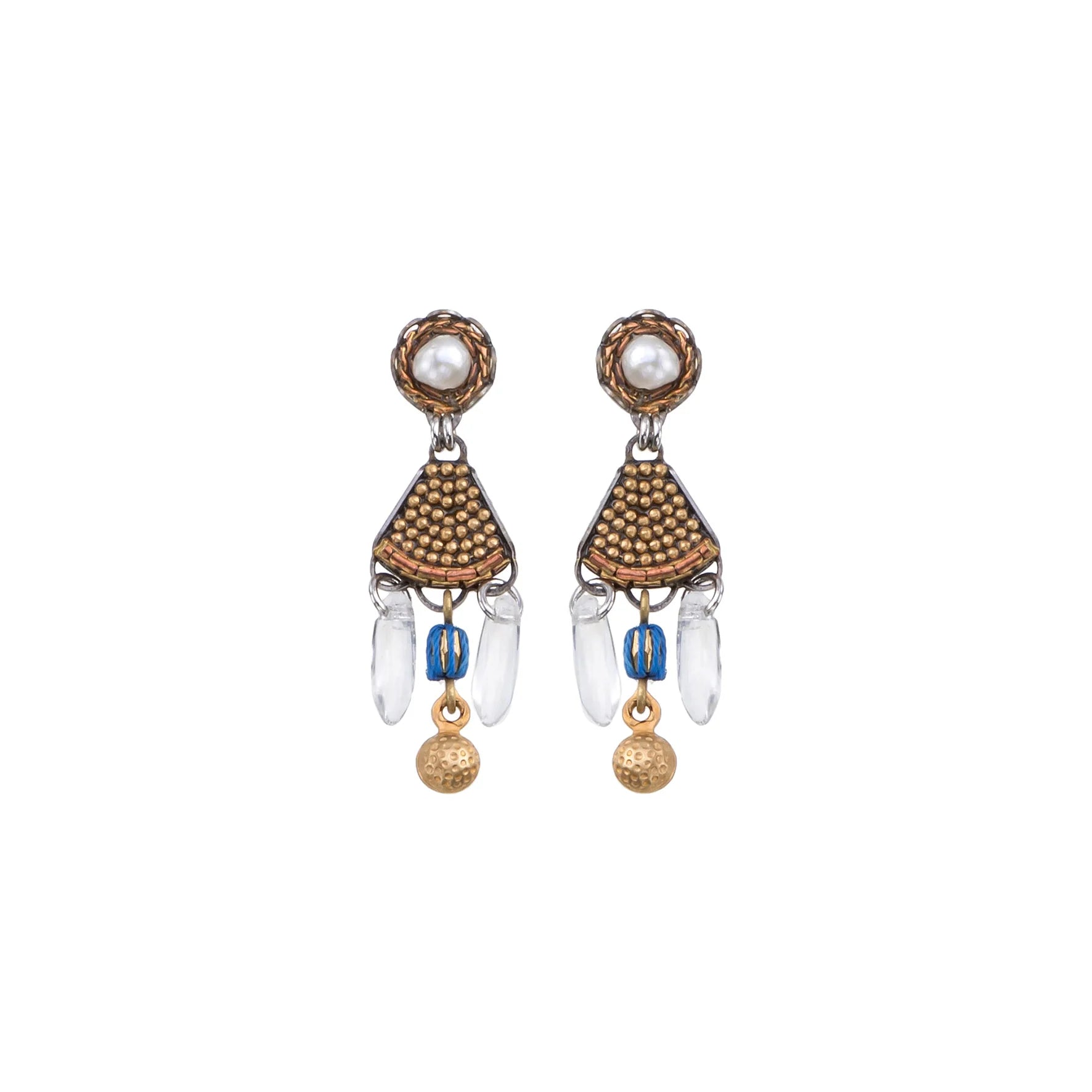 Small Earrings Gold Totem Set, Sacra