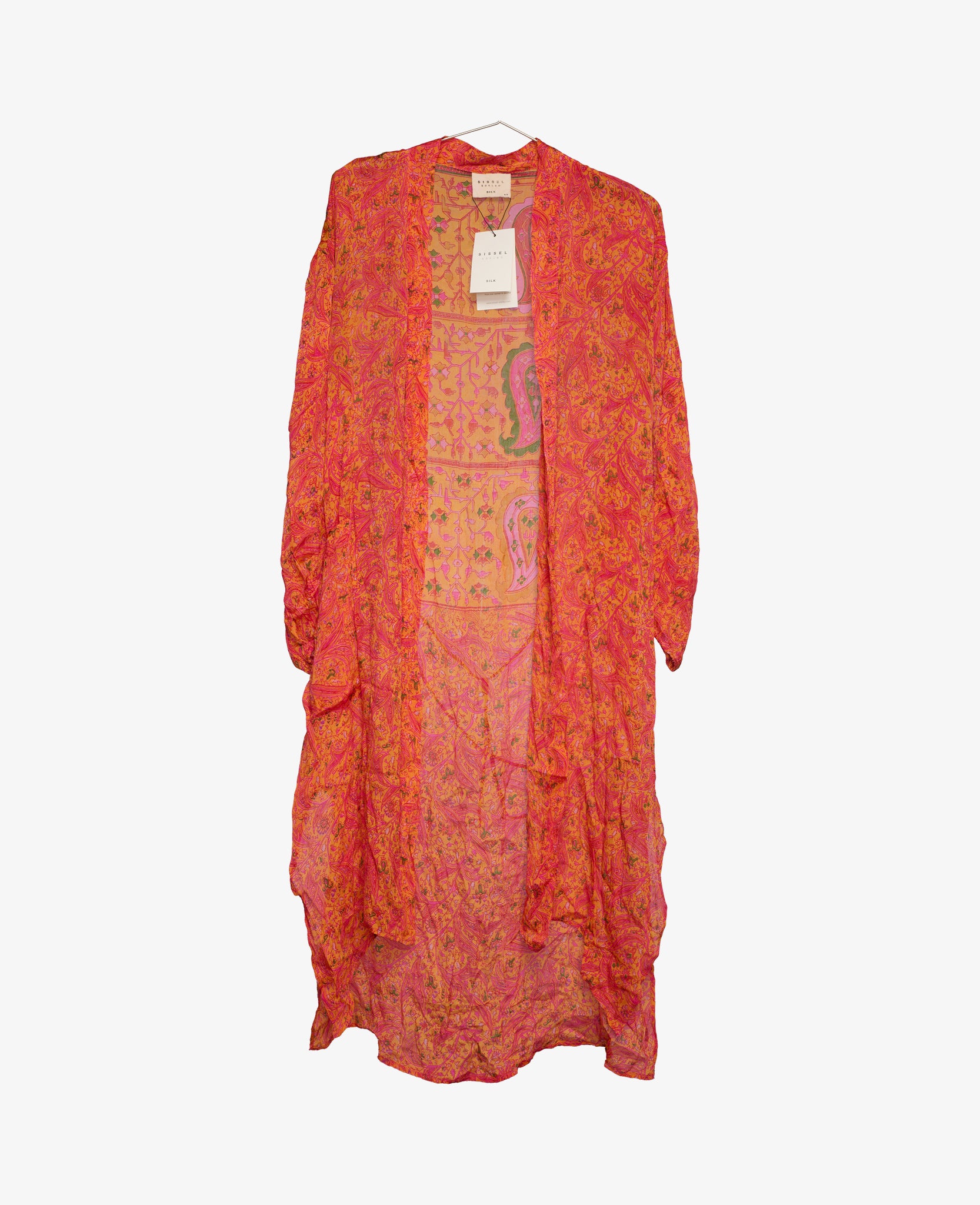 Pocket Long Silk Kimono - No. 449 One-Size