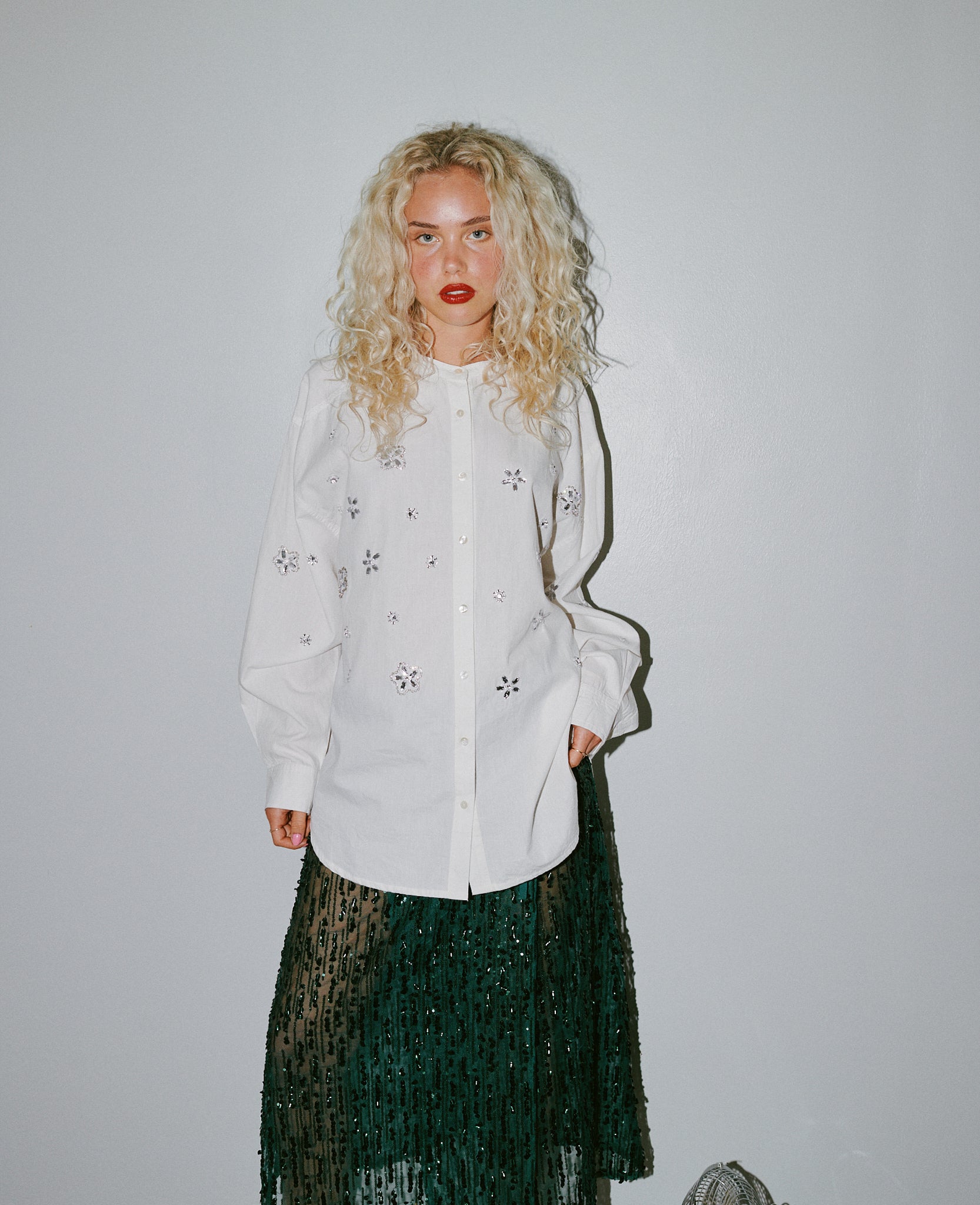 Terese Shirt, Snow White Organic Cotton - One-sIze