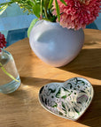Spitfire Girl. Starry Mushrooms Ceramic Heart Dish