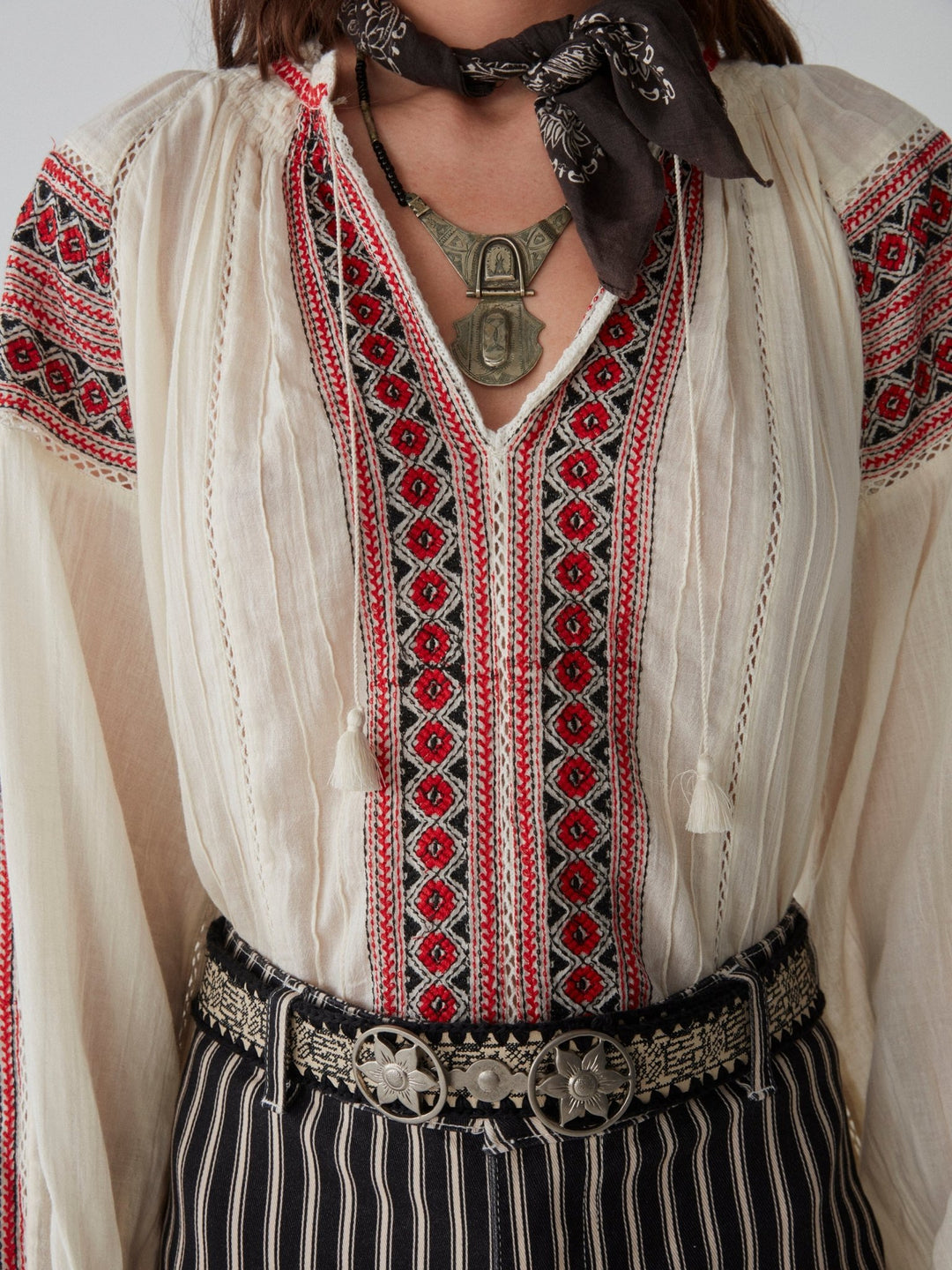 Audrey Blouse - Bohemian Rhapsody, Ivory