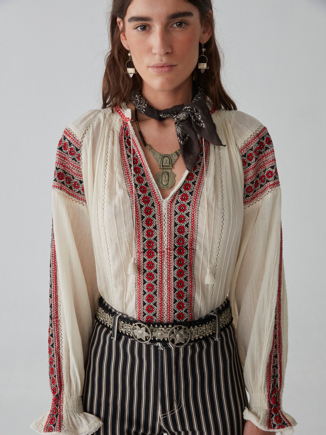 Audrey Blouse - Bohemian Rhapsody, Ivory