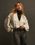 Vega Blouse - Casablanca Muse Soft Ecru