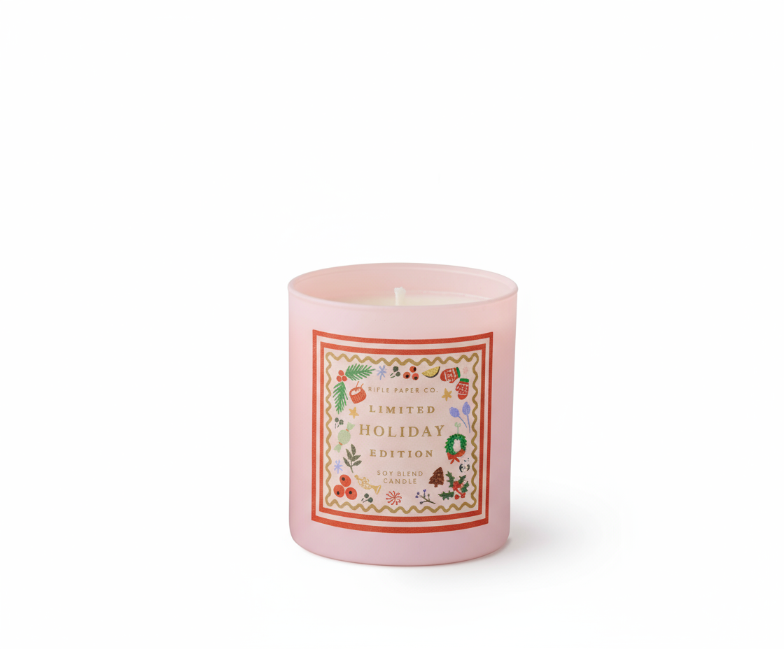 Rifle Paper Co.Holly Jolly Nutcracker Holiday 9oz Glass Candle