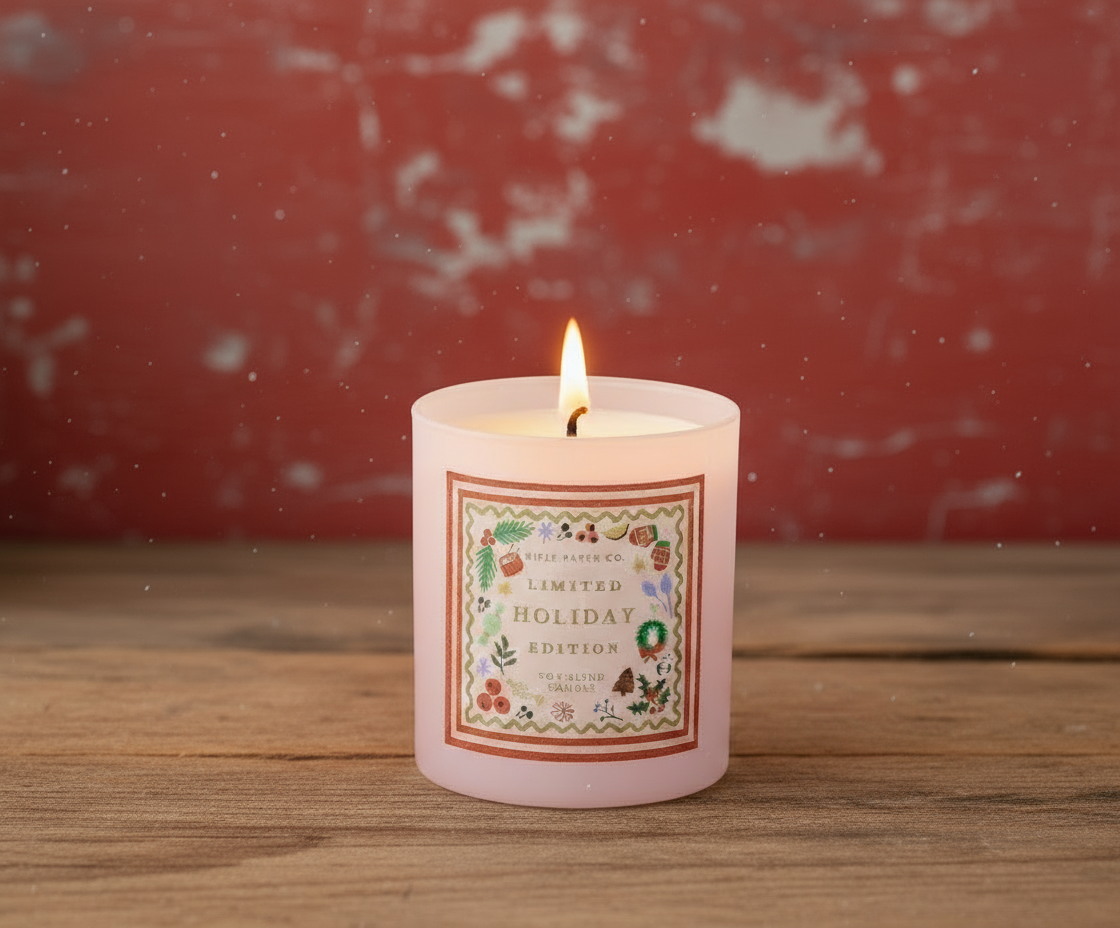 Rifle Paper Co.Holly Jolly Nutcracker Holiday 9oz Glass Candle