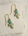 Tiny Oak Leaf Earring