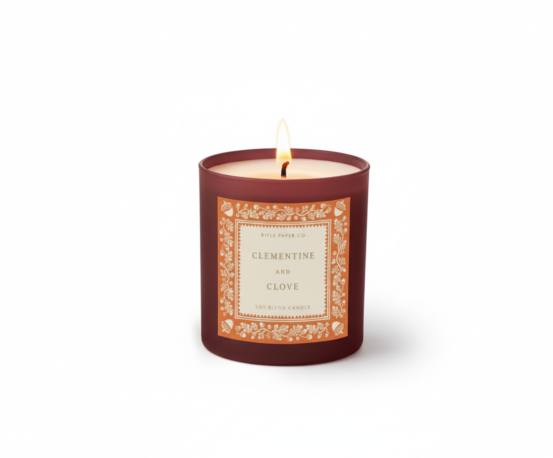 Rifle Paper Co. Clementine &amp; Clove 9 oz Glass Candle