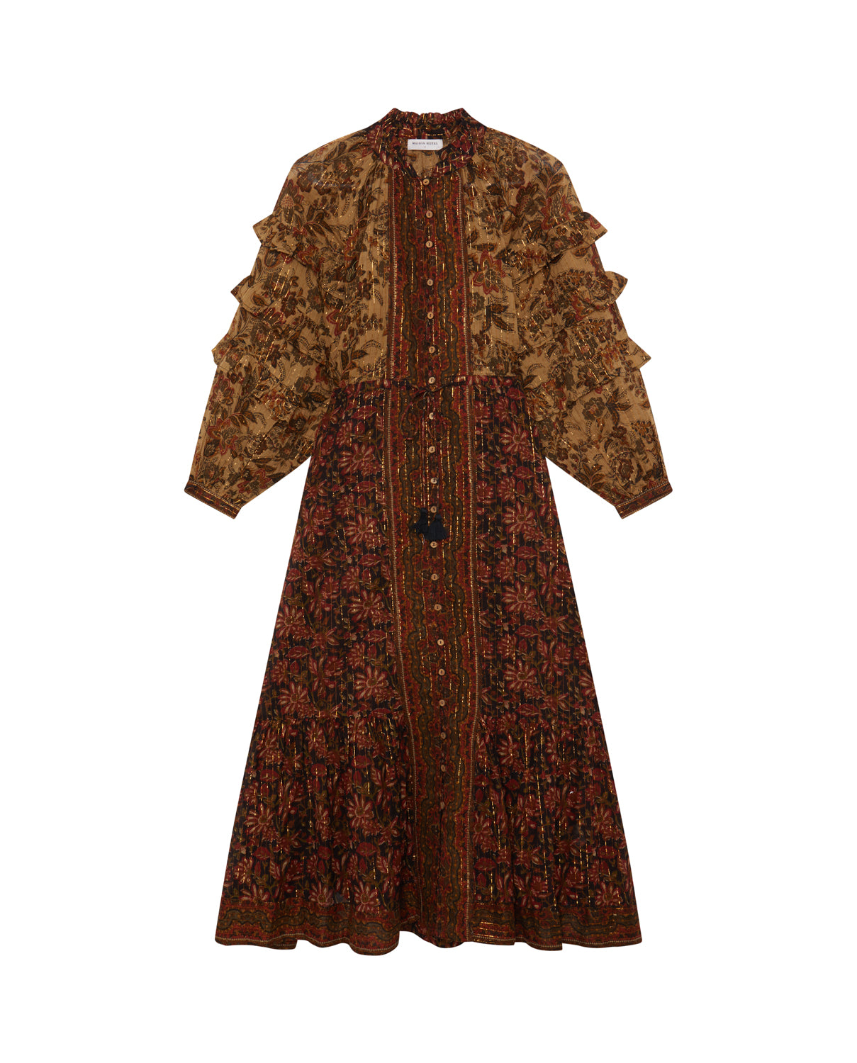 Claudine Dress - Horizon Autumn Leaves