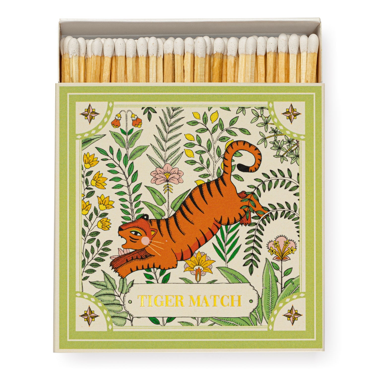 Archivist Square Matchbox - Ariane&#39;s Green Tiger